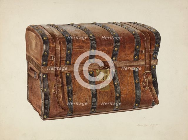 Large Trunk, c. 1940. Creator: Edward L Loper.