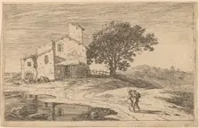 Large Tree near a House. Creator: Herman van Swanevelt