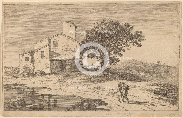 Large Tree near a House. Creator: Herman van Swanevelt.