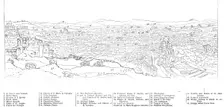 Large View of Rome [key], 1850. Creator: Walter George Mason
