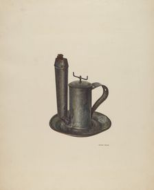 Lard Lamp, c. 1940. Creator: Wayne White