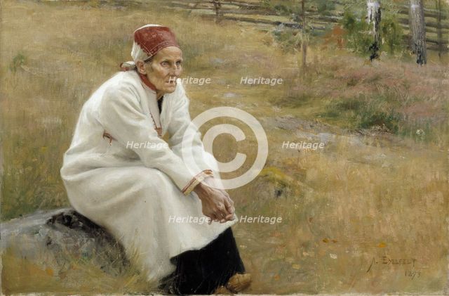 Larin Paraske, 1893. Artist: Edelfelt, Albert Gustaf Aristides (1854-1905)