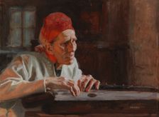 Larin Paraske's Lamentations, 1893. Creator: Albert Edelfelt