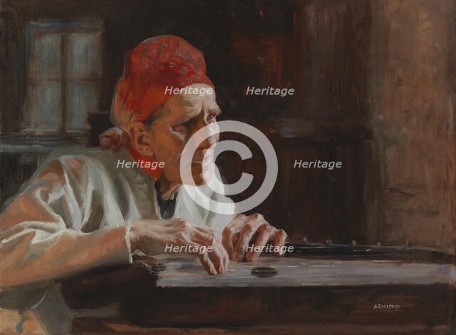 Larin Paraske's Lamentations, 1893. Creator: Albert Edelfelt.