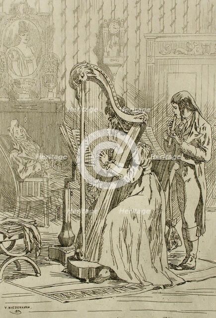 L'Ariette, 1874. Creator: Félicien Rops.