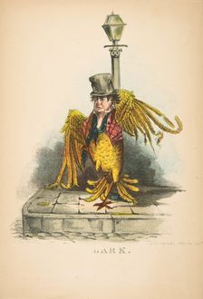 Lark, from The Comic Natural History of the Human Race, 1851. Creators: Henry Louis Stephens, L. Rosenthal