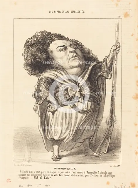 Larochejacquelein, 1849. Creator: Honore Daumier.