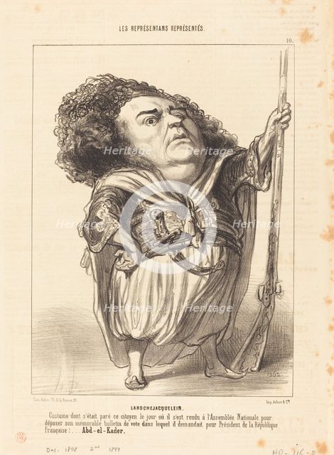Larochejacquelein, 1849. Creator: Honore Daumier.