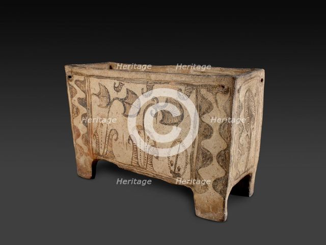 Larnax (coffin), Late Minoan IIIA Period, c1400 - c1300 BC. Artist: Unknown.