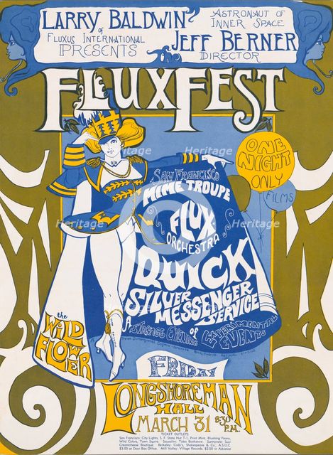 Larry Baldwin of Fluxus International presents FluxFest, c1967. Creator: Ida Griffin.