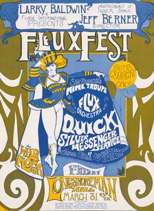 Larry Baldwin of Fluxus International presents FluxFest, c1967. Creator: Ida Griffin