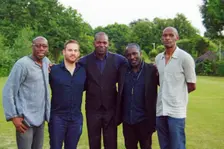Larry Bartley, R Youngs, Q Collins, B Hodge and T Kofi, Watermill Jazz Club, Dorking, Surrey, 2015. Artist: Brian O'Connor