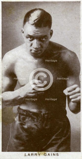Larry Gains, Canadian boxer, 1938. Artist: Unknown