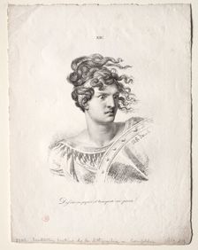 Lart de la lithographie: Head of an Amazon. Creator: Alois Senefelder (German, 1771-1834)