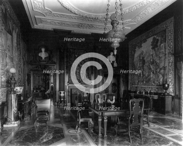 Larz Anderson house, Washington, D.C. - dining room, between 1890 and 1950. Creator: Frances Benjamin Johnston.