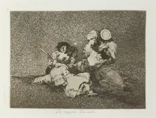 Las mugeres dan valor.; Los Desastres de la Guerra, Madrid 1863. Creator: Francisco Goya