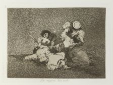 Las mugeres dan valor.; Los Desastres de la Guerra, Madrid 1863. Creator: Francisco Goya