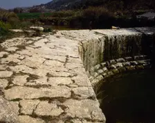 Las Barcinas Roman dam, Deifontes, province of Granada, Andalusia, Spain (2002). Creator: LTL