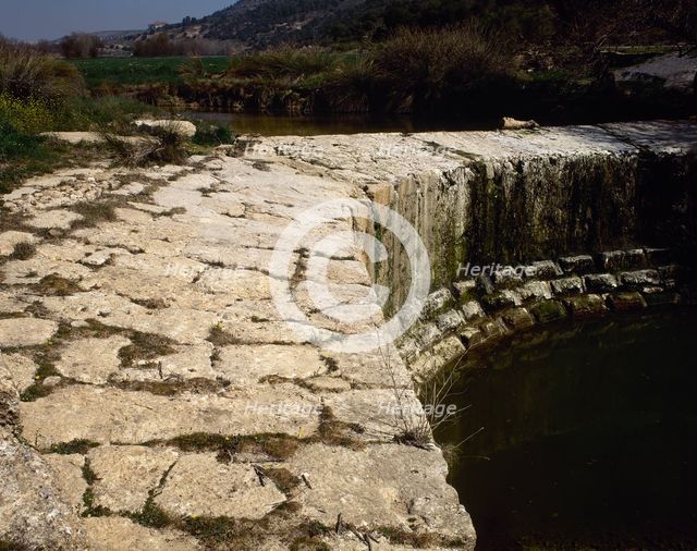 Las Barcinas Roman dam, Deifontes, province of Granada, Andalusia, Spain (2002). Creator: LTL.