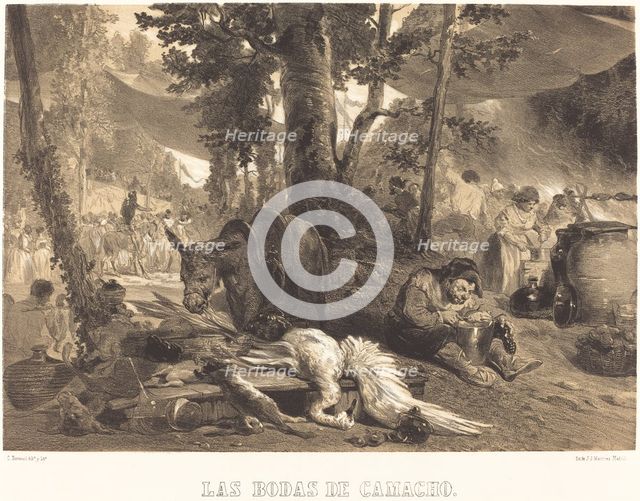 Las Bodas de Camacho, c. 1855. Creator: Célestin Nanteuil.