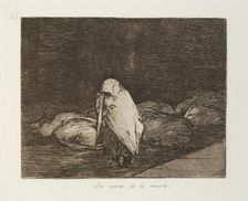 Las camas de la muerte.; Los Desastres de la Guerra, Madrid 1863. Creator: Francisco Goya