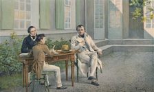 Las Casas and His Son Writing The History of Napoleon Under His Dictation c1815, (1896)