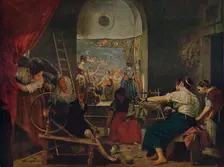 Las Hilanderas (The Spinners), 1657, (c1934). Artist: Diego Velasquez