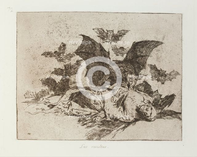 Las resultas.; Los Desastres de la Guerra, Madrid 1863. Creator: Francisco Goya.