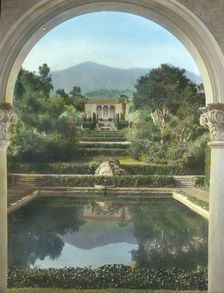 "Las Tejas," Oakleigh Thorne house, 170 Picacho Road, Montecito, California, 1923. Creator: Frances Benjamin Johnston