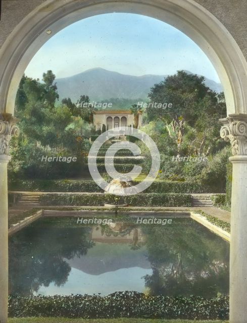 "Las Tejas," Oakleigh Thorne house, 170 Picacho Road, Montecito, California, 1923. Creator: Frances Benjamin Johnston.