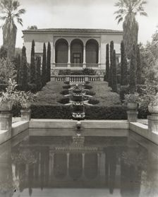 "Las Tejas," Oakleigh Thorne house, 170 Picacho Road, Montecito, California, 1923. Creator: Frances Benjamin Johnston