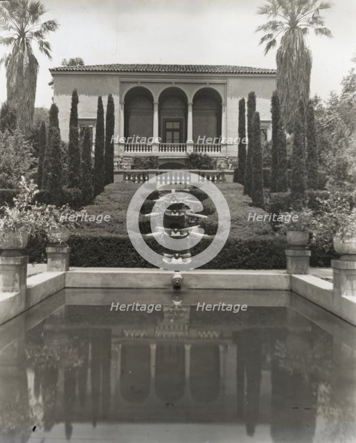 "Las Tejas," Oakleigh Thorne house, 170 Picacho Road, Montecito, California, 1923. Creator: Frances Benjamin Johnston.