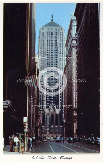 LaSalle Street, Chicago, Illinois, USA, 1954. Artist: Unknown