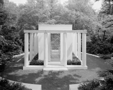 Lasker Mausoleum, Sleepy Hollow Cemetery, North Tarrytown, New York, 1956. Creator: Gottscho-Schleisner, Inc