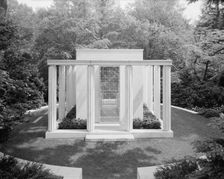 Lasker Mausoleum, Sleepy Hollow Cemetery, North Tarrytown, New York, 1956. Creator: Gottscho-Schleisner, Inc