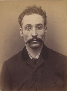 Lassalas. Ernest, Auguste. 33 ans, né à Paris IVe. ébéniste. Anarchiste. 2/1/94, 1894. Creator: Alphonse Bertillon