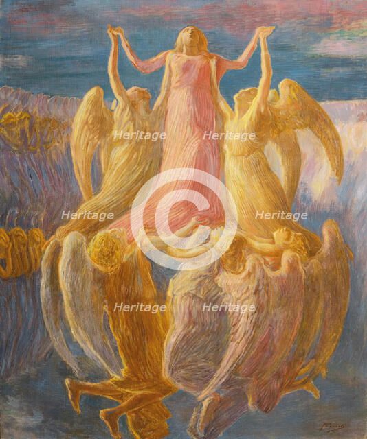 L'assunzione, c. 1903. Creator: Previati, Gaetano (1852-1920).