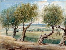 Last Vestige of the River Fleet, ...on the East side of Fleet Road, Hampstead, 1880. Artist: Edward Arthur Heffer