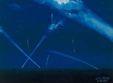 Last zeppelin raid, on the night of January 29 to 30, 1916. Creator: Unknown