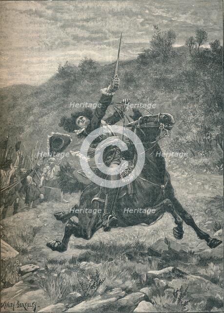 Last charge of Viscount Dundee at the Battle of Killiecrankie, Scotland, 1689 (1905). Artist: Stanley Berkeley.