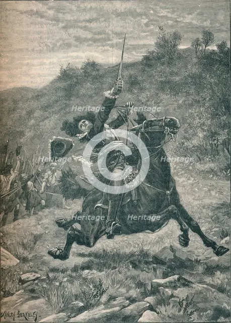 Last charge of Viscount Dundee at the Battle of Killiecrankie, Scotland, 1689 (1905). Artist: Stanley Berkeley.