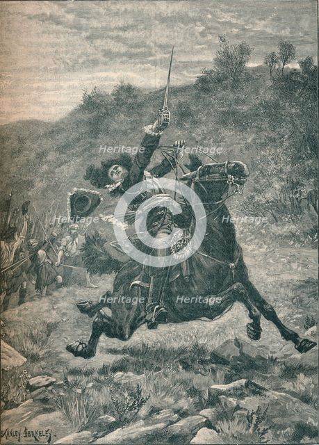 Last charge of Viscount Dundee at the Battle of Killiecrankie, Scotland, 1689 (1905). Artist: Stanley Berkeley.