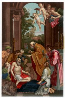 Last Communion of Saint Jerome 1614 (1870). Artist: Franz Kellerhoven