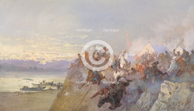 Last Defeat of Khan Kuchum, 19th century. Creator: Nikolay Nikolaevich Karazin.