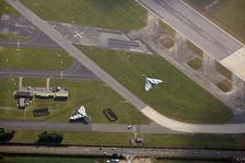 Last flying Vulcan bomber taking off from RAF Waddington, Lincolnshire, 2009. Artist: Dave MacLeod