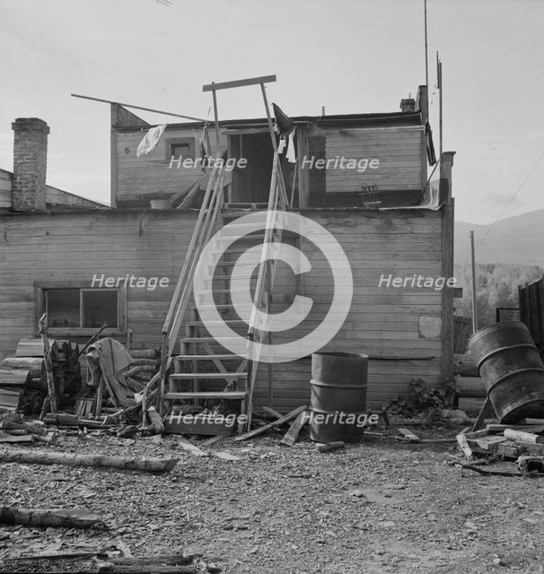 Last house in the United States before crossing over into Canada, Pointhill, Idaho, 1939. Creator: Dorothea Lange.