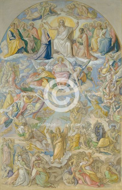 Last Judgement, c1840. Creator: Peter von Cornelius.