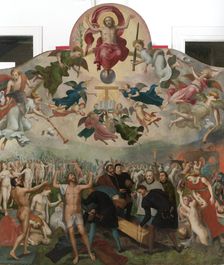Last Judgment and the Burying of the Dead, c.1560-c.1570. Creator: Circle of Bernard van Orley
