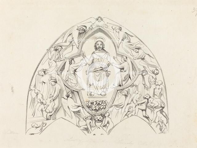 Last Judgment, Lincoln Cathedral, published 1829. Creator: W Walton.