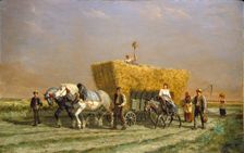Last Load of Wheat, 1892. Creator: Jules Jacques Veyrassat